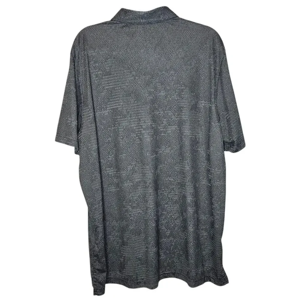 Adidas Prime Green Camo Grey Polo Golf Shirt size 2XL